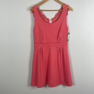Lilly Pulitzer Monique Dress In Island Coral. Size M.